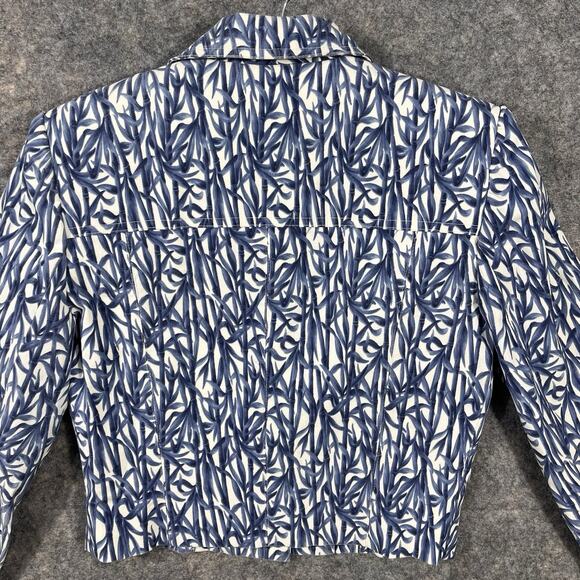 Alberto Makali Sport Cache Womens & Cropped Button Blazer Jacket Size 2 Long Sle - Picture 8 of 10